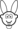 Albino rabbit buddy icon