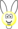 Albino rabbit emoticon