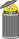 Trash can emoticon