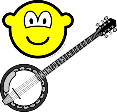 Banjo playing buddy icon