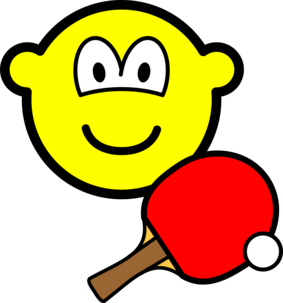 Table tennis playing buddy icon