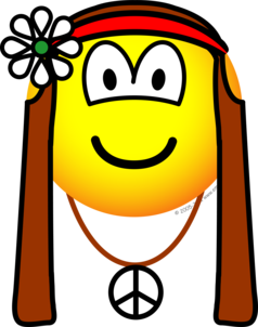 Hippie emoticon