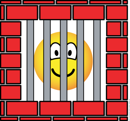 Jailed emoticon