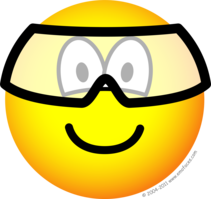 Safety goggles emoticon