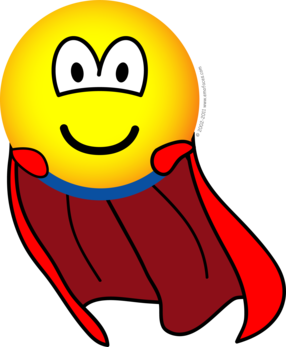 Superman emoticon : Emoticons @ emofaces.com