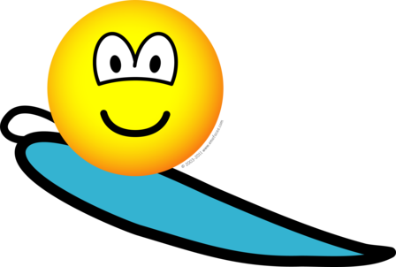 Surfing emoticon