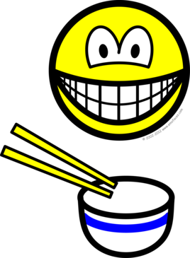 Chop sticks smile