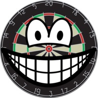 Dartboard smile