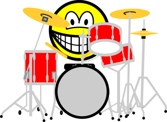 Drumming smile