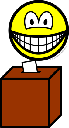 Voting smile