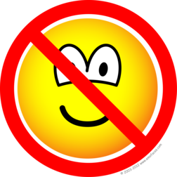 No sad emoticons